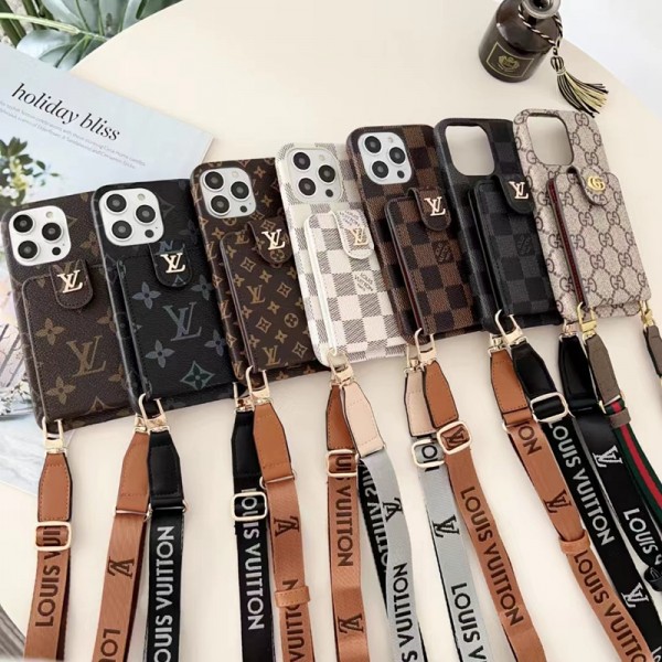 Louis Vuitton shoulder card gucci  iPhone 16 15 Pro max 16 plus Case Cover GUCCI coqueiPhone 16 pro 16 plus 16 Pro Max  Case gucci shoulder Protective iPhone 16 15 14 plus 12 13 mini Case Fashion Brand iphone 15 16 pro max  Full Cover housse