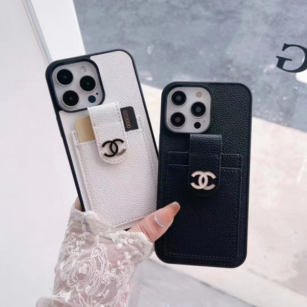 Chanel pair card Fashion Brand iPhone 16/16 pro max 15 plus 14 pro case coque Luxury  chanel leather iPhone 16 15 Pro max 16 plus Case Cover coque iPhone 16 pro 16 plus 16 Pro Max  Case Custodia Hulle Funda