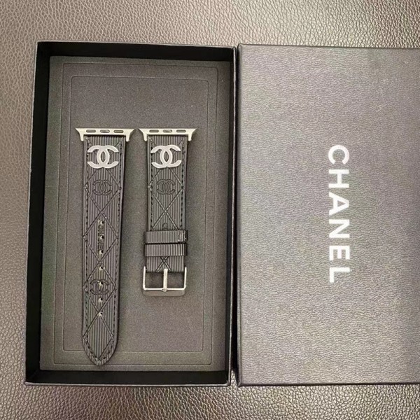 Chanel apple Watch 10 9 8 Band 38mm / 40mm / 41mm / 42mm / 44mm / 45mm/49mmCustom Leather apple Watch 10 9 8 Band Apple Watch Series 1/2/3/4/5/6/7/8/9/10/Ultra2 Sport Loop Strap Band Inspired Apple Watch Band Series 1/2/3/4/5/6/7/8/9/10/Ultra2