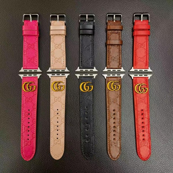 Gucci apple Watch 10 9 8 Band 38mm / 40mm / 41mm / 42mm / 44mm / 45mm/49mm Custom Leather apple Watch 10 9 8 Band Apple Watch Series 1/2/3/4/5/6/7/8/9/10/Ultra2 Sport Loop Strap Band Inspired Apple Watch Band Series 1/2/3/4/5/6/7/8/9/10/Ultra2