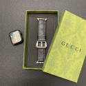 Gucci Leather Apple Watch Band 49mm 40mm 41mm 38mm 45mm for Series 1/2/3/4/5/6/7/8/9/10/Ultra2 Apple Watch Series 1/2/3/4/5/6/7/8/9/10/Ultra2 Gucci Sport Loop Strap Band Luxurious Leather Apple Watch 10 9 8 BandInspired Apple Watch Band 