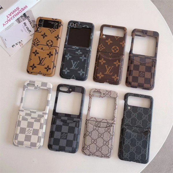 Louis Vuitton gucci Phone case Shell for samsung z flip 6 5 4 fold6 5 4 3 LV Luxury Leather designer samsung phone case hülle coque Card Slots galaxy z flip 6 fold 6 5 4 3 2original luxury fake case samsung z fold 6 flip 4 5 6 cover shellLuxury 