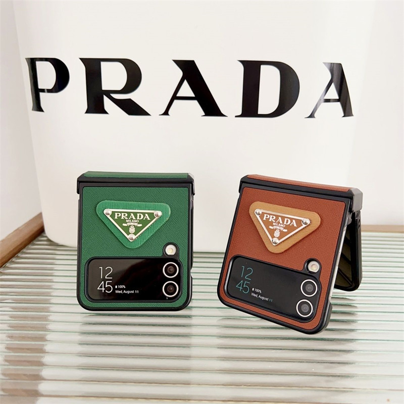 Prada Fashion Brand galaxy z flip6 5 caseLuxury 